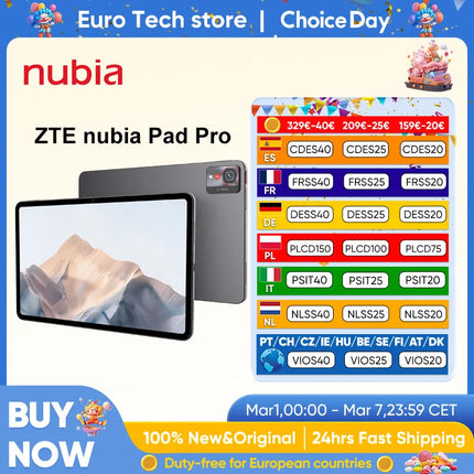 10.9-Inch 2.8K 144Hz Android Tablet, Snapdragon Processor, 10100mAh Battery, WiFi Gaming Pad Device