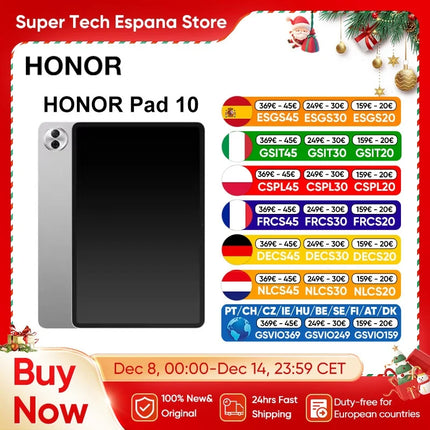 Tablet Pad 10 de 12.1 pulgadas con pantalla 2.5K 120Hz, Snapdragon 7 Gen 3, batería de 10100mAh, cámara de 8MP, WiFi 6