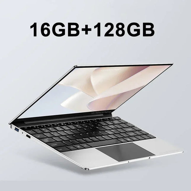 14.1 inch Ultra Slim Laptop 16GB RAM 2TB SSD Intel Pentium N3700 1080p Windows 11 Pro Office PC
