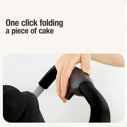 2-in-1 klappbarer Baby-Kinderwagen und Autositz-Set für Neugeborene und Kleinkinder, leichter Reise-Kinderwagen