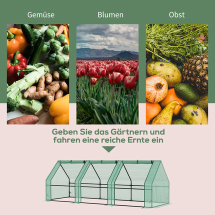 Wasserdichtes Frühbeet-Gewächshaus für Pflanzen, Gemüse- und Blütenschutz das ganze Jahr über