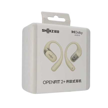 Shokz OpenFit 2 Plus T921 Auriculares Inalámbricos Bluetooth 5.4 de Oreja Abierta con 48 Horas de Batería y Audio Dolby
