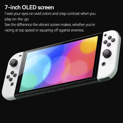 Console Nintendo Switch OLED 64 Go - écran OLED 7 pouces, système de jeu TV, portable et sur table