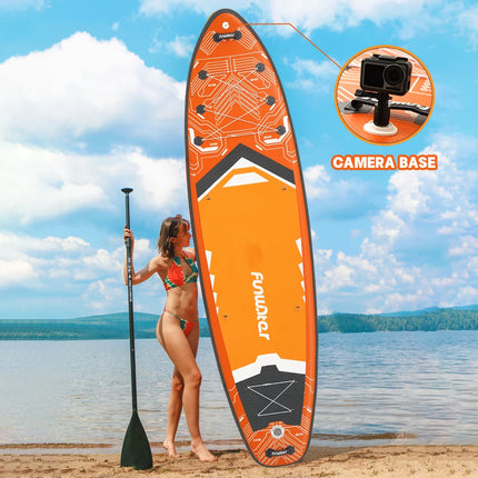 Paddle gonflable debout 11,5 pieds Large SUP stable pour sports nautiques, aventure et voyage