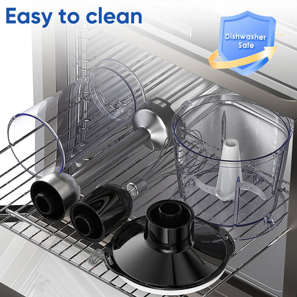 1500W 5-in-1 Stabmixer mit Edelstahlklingen für Smoothies und Babynahrungsvorbereitung