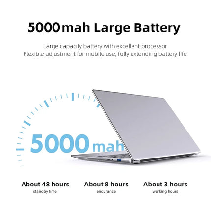 14.1-inch Laptop Windows 11 Pro, Intel Celeron Processor, 12GB RAM, 1TB SSD, 1920x1080 FHD Display