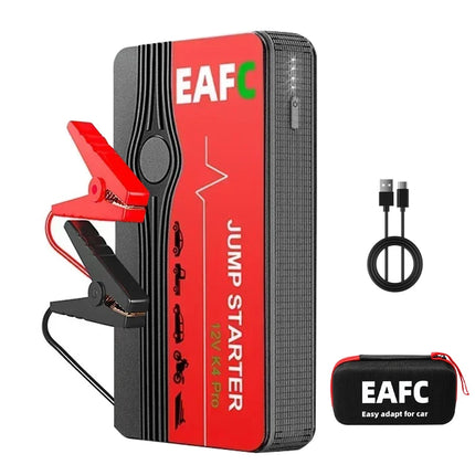 1200A Portable Car Jump Starter Power Bank, 12V Battery Booster Pack With LED Flashlight SOS Lights