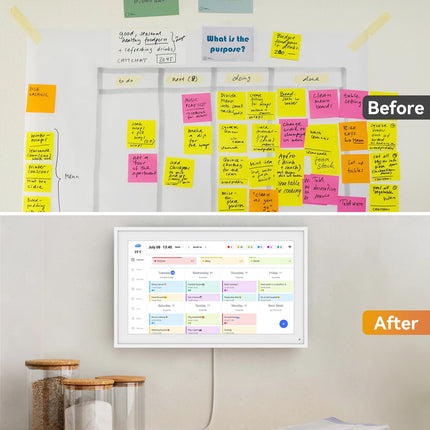 15,6 Zoll Digitaler Kalender und Aufgabenplaner Wand-Touchscreen Smart Display für Familien- und Haushaltsplanung