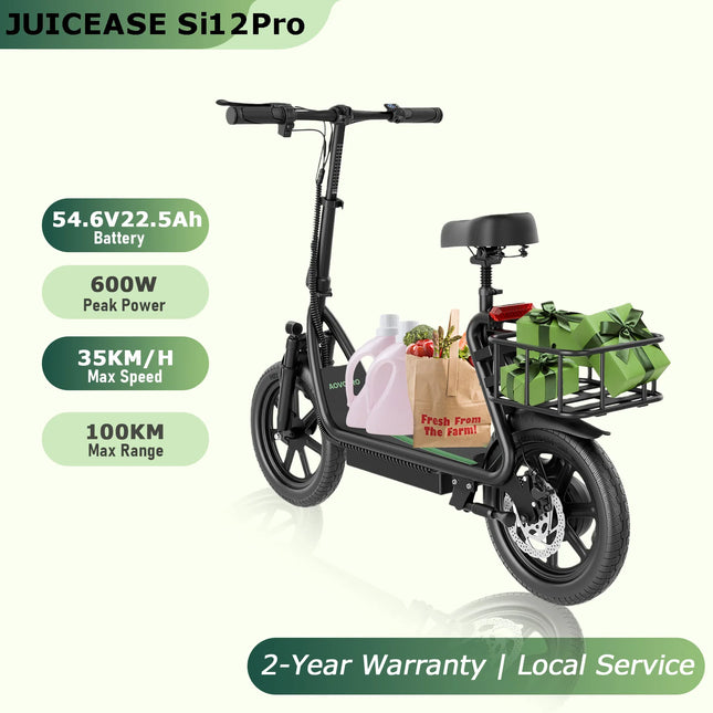 Electric Scooter with 600W Motor 100KM Long Range 54.6V Battery 14 Inch Tires Foldable Urban Commuter