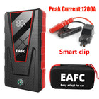 Portable 12V Car Jump Starter Power Bank with LED Display for Gasoline and Diesel Vehicle Battery