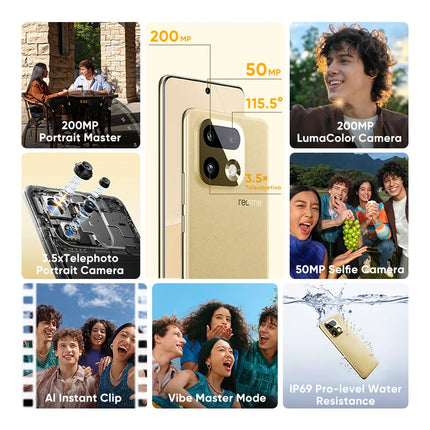 16 Pro+ 5G Smartphone 200MP OIS Kamera Snapdragon 7 Gen 4 6,8'' AMOLED 144Hz Curved Display 7000mAh 80W