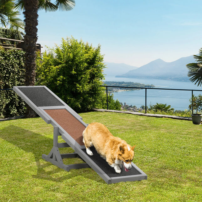 Wooden Dog Seesaw Agility Equipment with Non-Slip Surface for Large Pet Training and Exercise Play