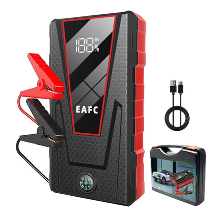 1200A Portable Car Jump Starter Power Bank, 12V Battery Booster Pack With LED Flashlight SOS Lights