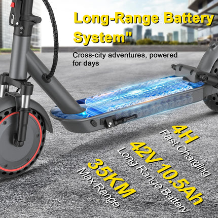 10 Inch Foldable Electric Scooter with 500W Motor 35KM Range and App Control for Urban Commuting