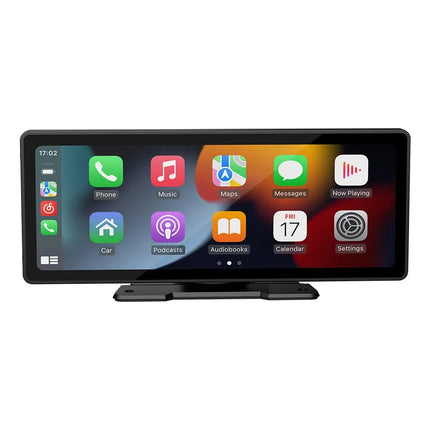 10.26 Inch Portable Wireless Carplay Screen with 12LED Backup Camera for Apple and Android Auto