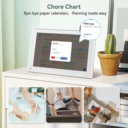 10.1 Inch WiFi Digital Smart Display Touchscreen Home Command Center for Family Schedules and Chores