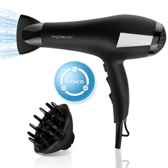 Aigostar 2400W Ionic Hair Dryer Professional Blow Dryer with 2 Speed 3 Heat Settings & Cool Shot
