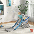 Rocket Themed Toddler Slide with Non-Slip Ladder and Large Handles for Active Indoor Play Ages 1.5-3