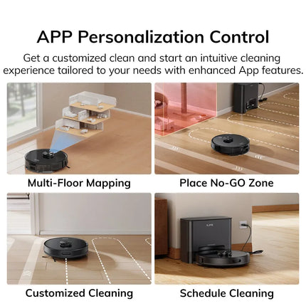 T20s Ultra Robot Vacuum Cleaner with Self-Emptying Base 10000Pa Suction and 300 Minute Run Time