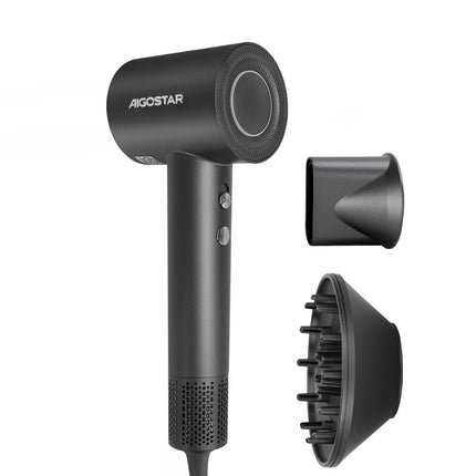 Secador de pelo iónico profesional Aigostar con difusor, motor sin escobillas de 110,000 RPM para secado rápido