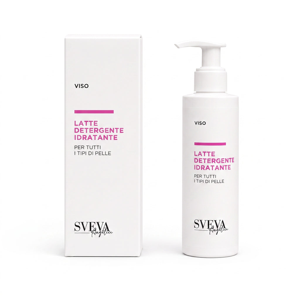 101 Cosmetica Sveva Moisturizing Cleansing Milk for All Skin Types Made in Italy Sveva Line 150 ml