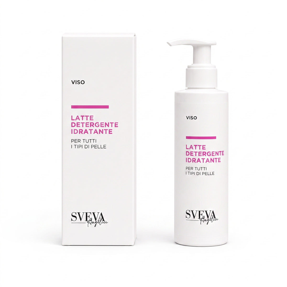 101 Cosmetica Sveva Moisturizing Cleansing Milk for All Skin Types Made in Italy Sveva Line 150 ml