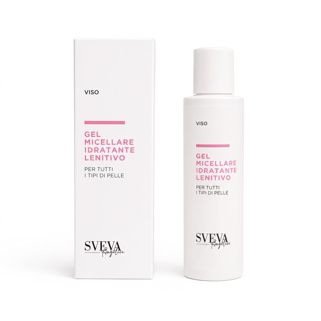 101 Cosmetica Sveva Hydrating Soothing Micellar Gel for All Skin Types Made in Italy Sveva Line 150 ml