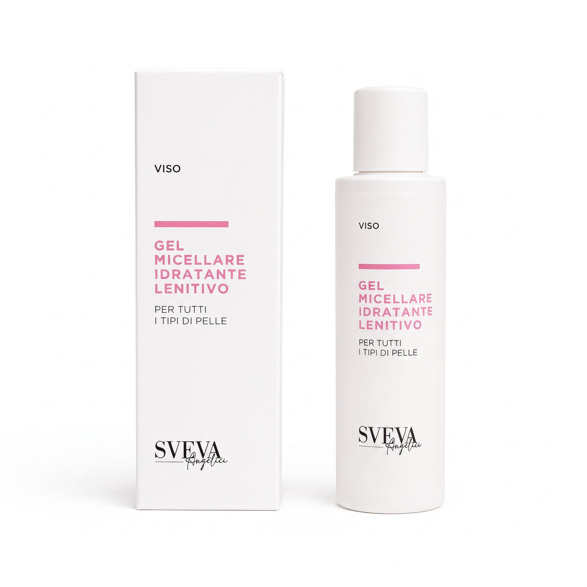 101 Cosmetica Sveva Hydrating Soothing Micellar Gel for All Skin Types Made in Italy Sveva Line 150 ml