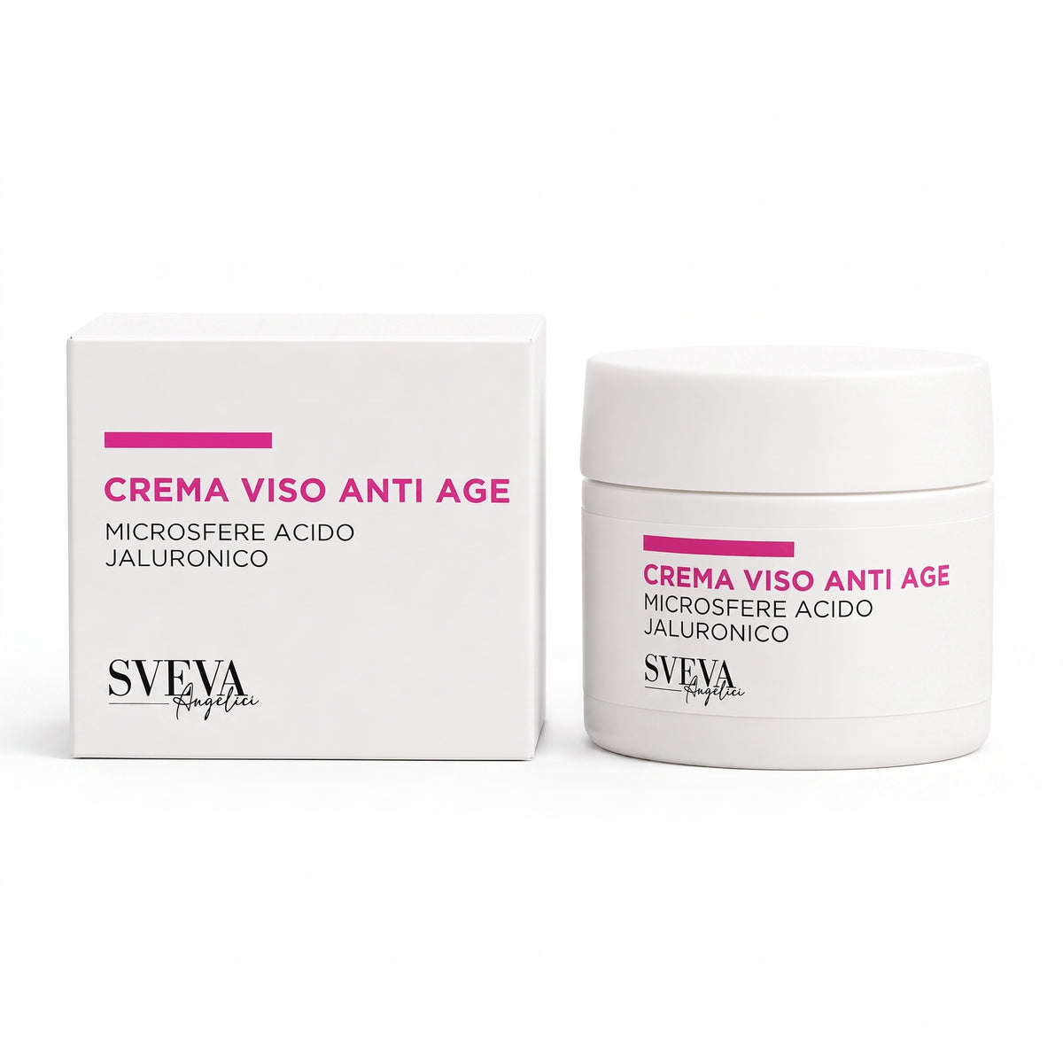 101 Cosmetica Sveva Anti-Age Face Cream with Hyaluronic Acid Microspheres for Mature Skin Made in Italy Sveva Line 50 ml