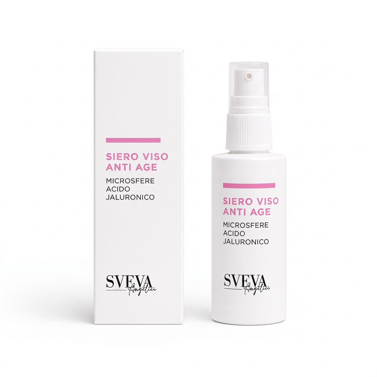 101 Cosmetica Sveva Anti-Age Face Serum with Hyaluronic Acid Microspheres Made in Italy Sveva Line 50 ml