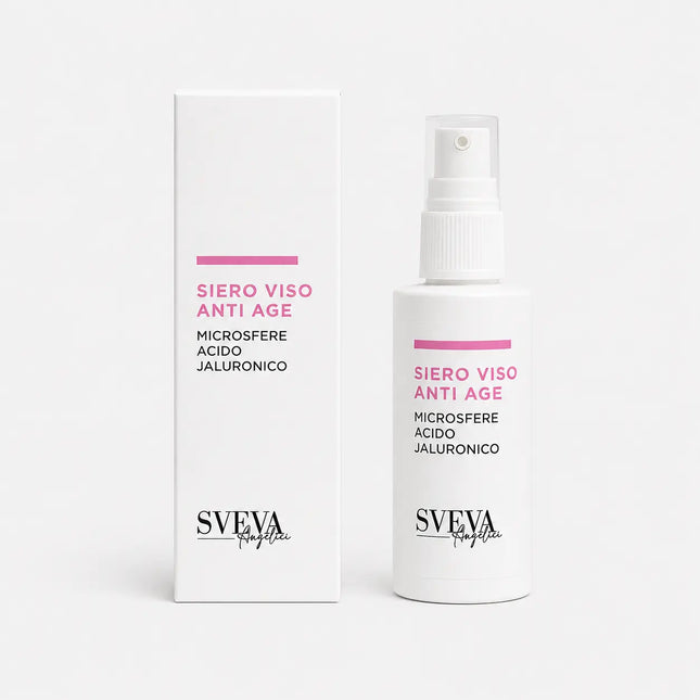 101 Sveva Siero Viso Anti-Età con Microsfere di Acido Ialuronico 50ml – Made in Italy