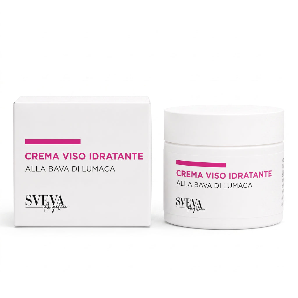 101 Cosmetica Sveva Moisturizing Face Cream with Snail Secretion Filtrate for Dry and Dehydrated Skin Made in Italy Sveva Line 50 ml