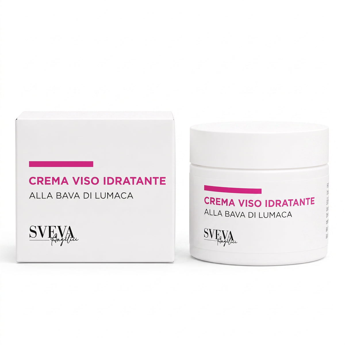 101 Cosmetica Sveva Moisturizing Face Cream with Snail Secretion Filtrate for Dry and Dehydrated Skin Made in Italy Sveva Line 50 ml