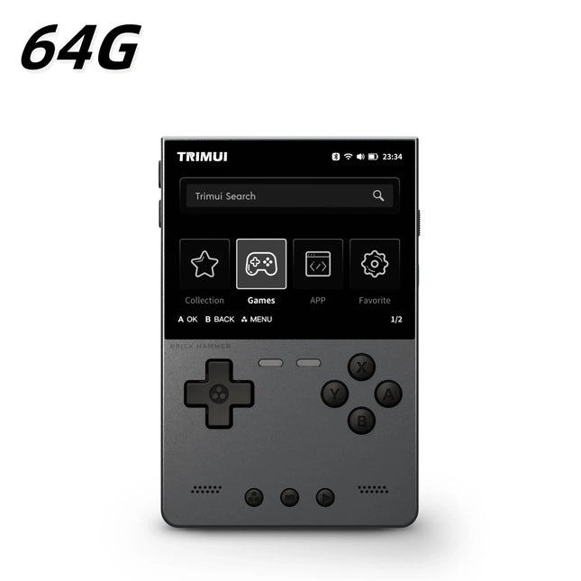 Portable Handheld Game Console with 3.2 Inch IPS Screen, 13000 Preloaded Games and 4000mAh Battery