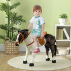 48cm Height Riding Horse Toy With Realistic Sound Functions Sturdy Metal Frame For Kids Aged 3-6 Years