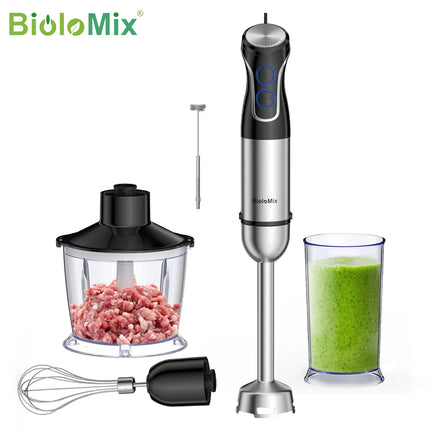 1500W 5-in-1 Stabmixer mit Edelstahlklingen für Smoothies und Babynahrungsvorbereitung