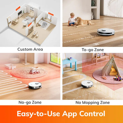 ILIFE V30 Saugroboter mit Lasernavigation 10000Pa Saugleistung HEPA-Filter und 150 Min Akkulaufzeit