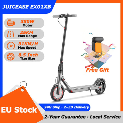 Faltbarer Elektroroller mit 350W Motor, 8,5 Zoll Reifen, 25 km Reichweite und Smart-App-Anbindung