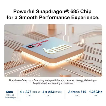 Tableta de 11.5 pulgadas, Procesador Snapdragon 685 Octa-Core, Pantalla 2.5K 120Hz, Batería de 8300mAh, Android