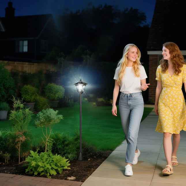 120cm Solar Garden Lantern with LED Light, Decorative Outdoor Lighting for Pathway, Patio, and Yard