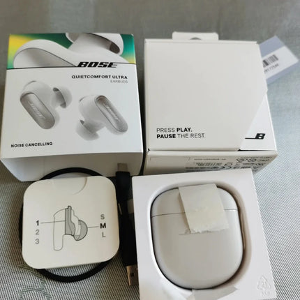Bose QuietComfort Ultra Wireless Earbuds with Spatial Audio and Advanced Active Noise Cancelling 24H