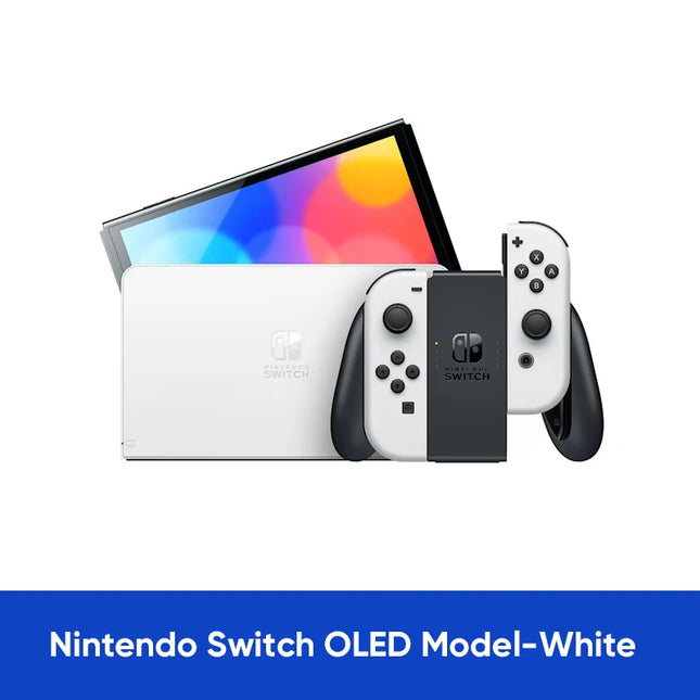 Nintendo Switch OLED Model 7 Inch Screen Handheld Console with Adjustable Stand and Enhanced Audio Output