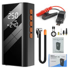 Portable 12V 1200A Car Jump Starter And Tire Inflator Power Bank For Emergency Battery Booster Pump