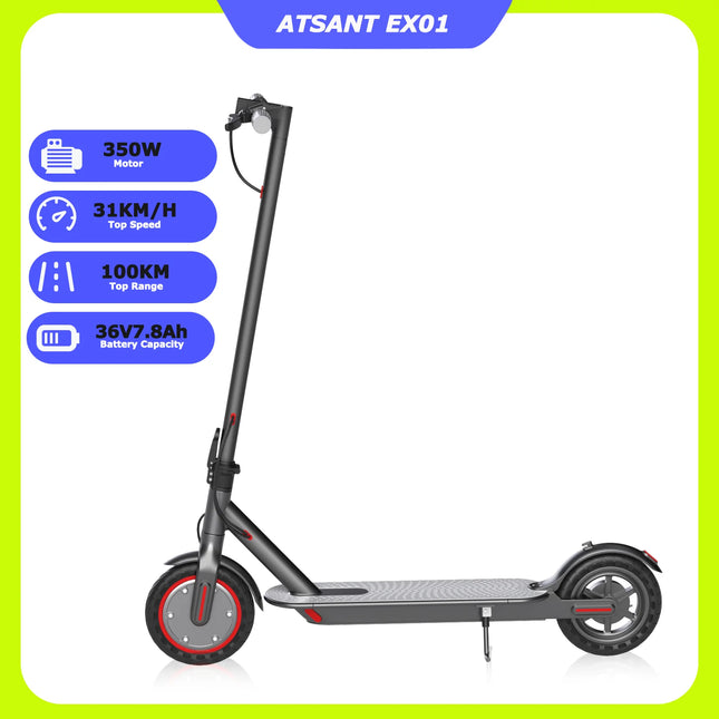 Foldable Electric Scooter with 600W Motor 100KM Long Range Battery and Smart App Control 14 Inch
