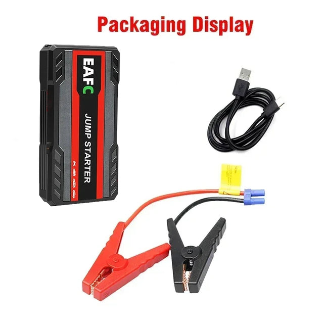 Portable 600A Emergency Car Jump Starter Power Bank For 3.0L Gasoline Vehicles With SOS LED Lighting