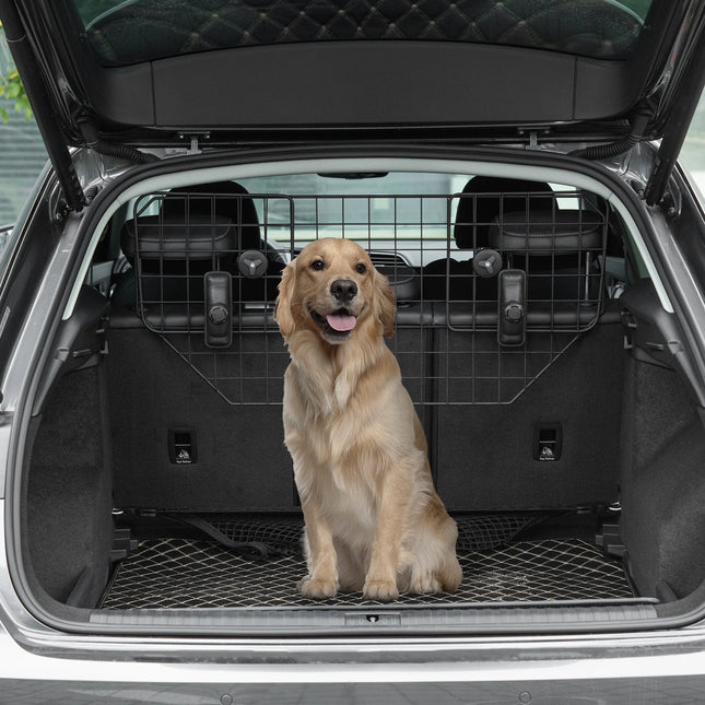 Universal Adjustable Metal Dog Car Barrier For Safe Pet Travel And Trunk Separation Secure Guard
