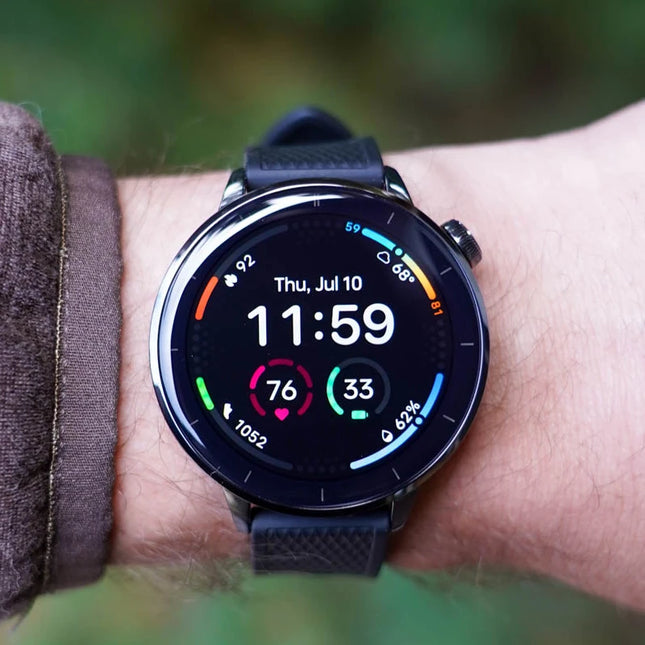 43mm Smartwatch 1.32 inch LTPO AMOLED Display 32GB Memory Snapdragon W5 Dual Chipset GPS Fitness Wear