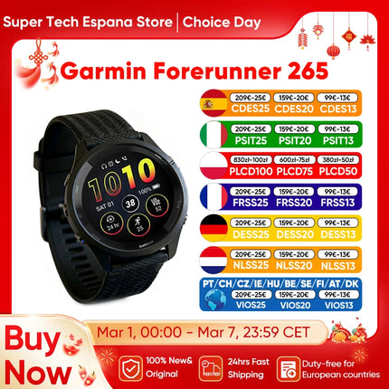 1.3 Inch AMOLED Sports Smartwatch with GPS Running Tracker Heart Rate Monitoring 13 Day Battery Life