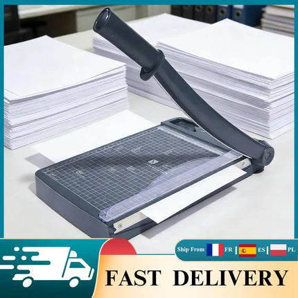 Portable Mini Paper Trimmer Guillotine Cutter for Photos Cards and DIY Crafts with Safety Auto-Return