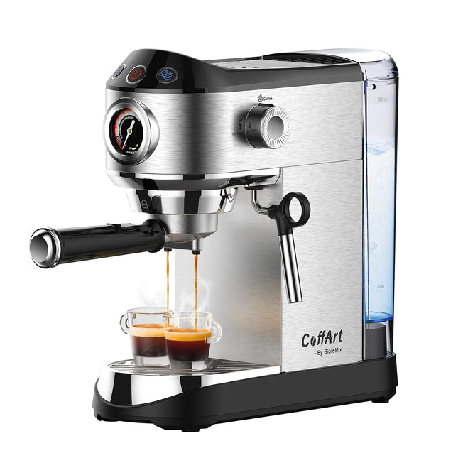 20 Bar Espresso-Kaffeemaschine mit Milchaufschäumer-Düse für professionelle Cappuccino- und Latte-Getränke